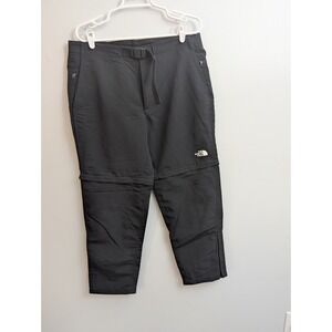 P1 The North Face Regular Paramount Trail Black Short Convertible Pant Size 34